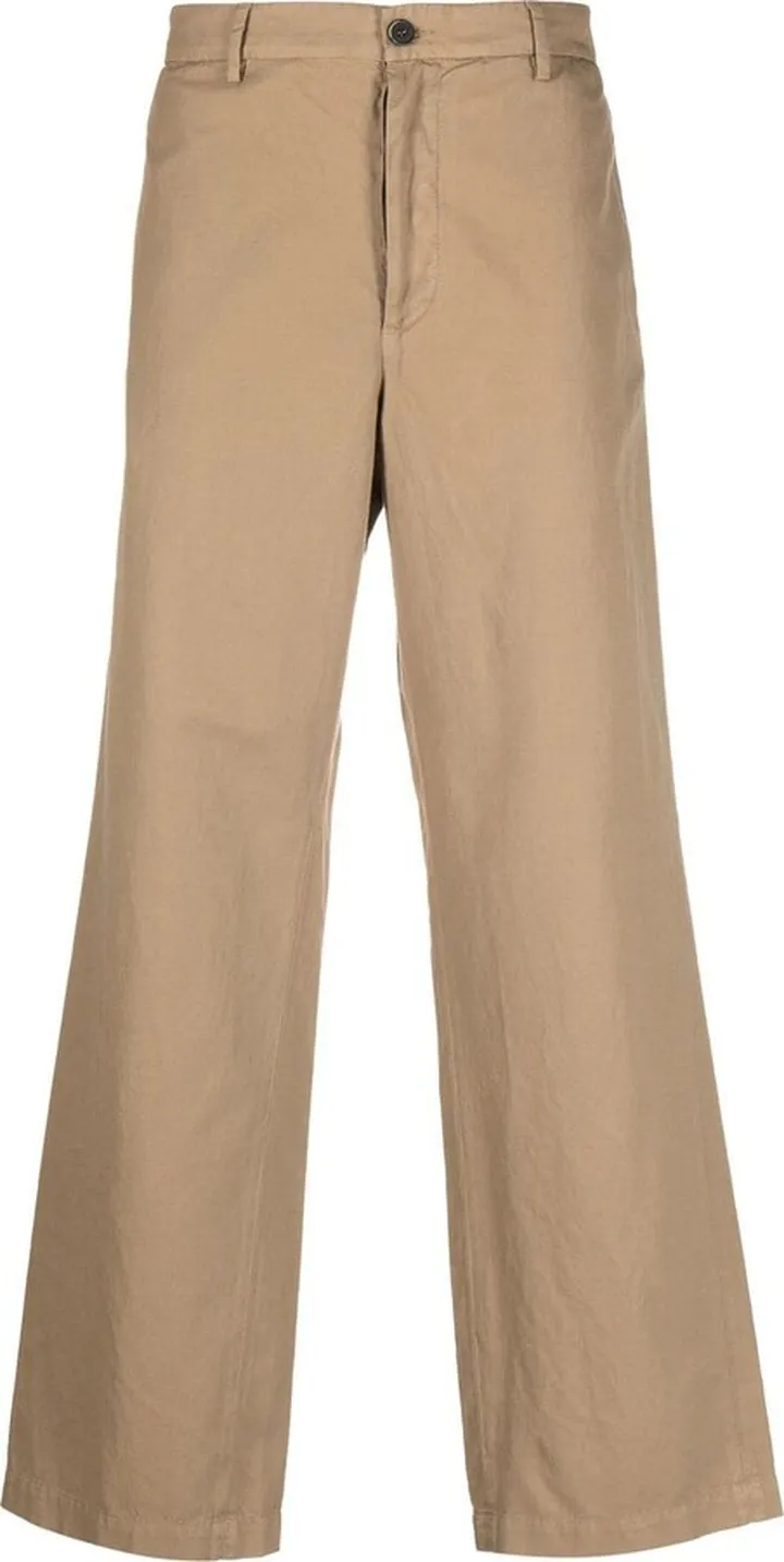 Mid-Rise Wide-Leg Trousers