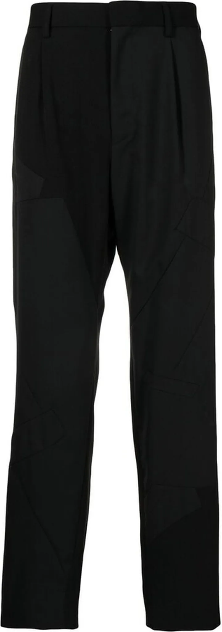 Box-Pleat Tapered Trousers