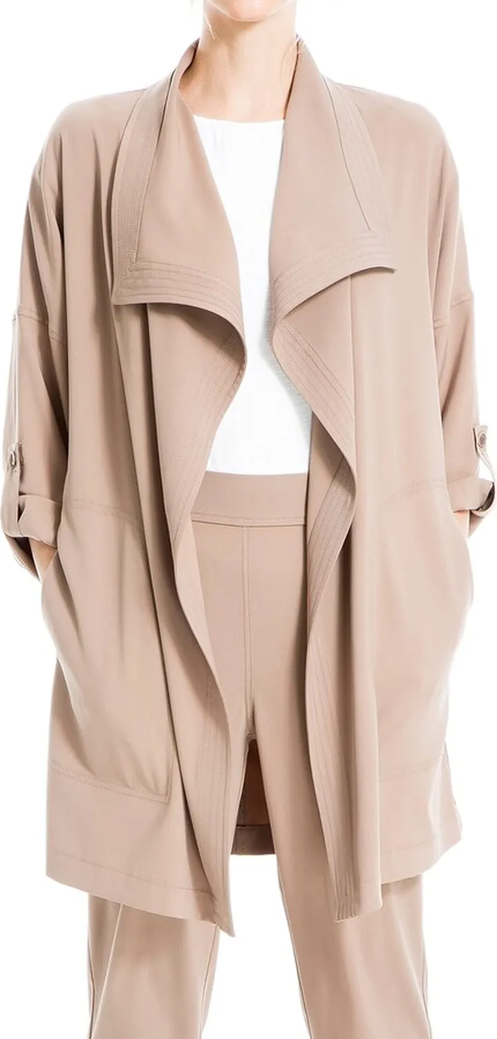 Max Studio Women's Twill Long Jacket