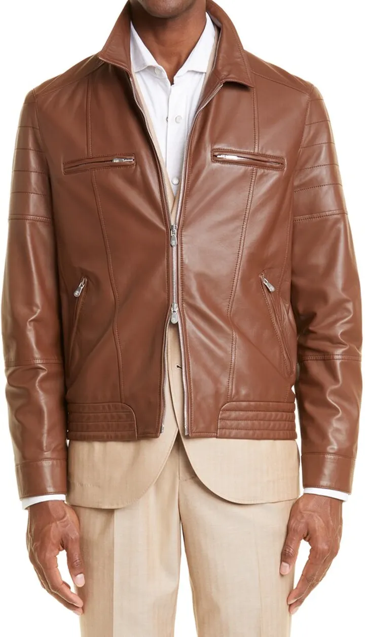 Lightweight Nappa Leather Pilot Jacket