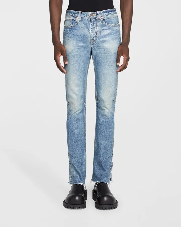 Men's Super Fitted Waxed Jeans