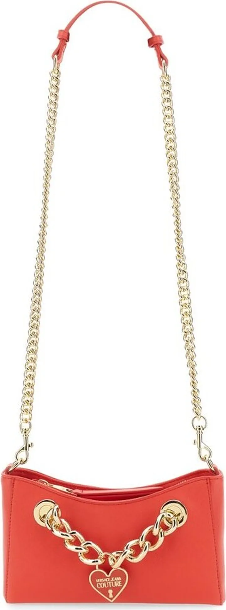 Versace Jeans Couture Logo-Plaque Chain-Linked Shoulder Bag
