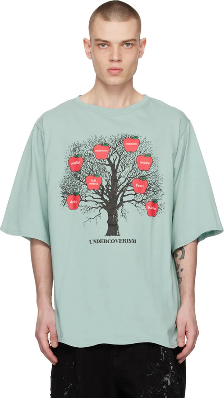 Undercoverism Green Printed T-Shirt