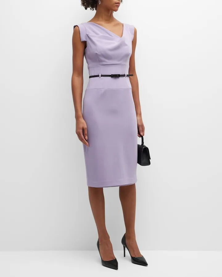 Jackie O Belted Sheath Dress