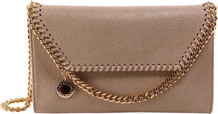 Cream Falabella Shoulder Bag from Stella McCartney Falabella faux leather shoulder bag