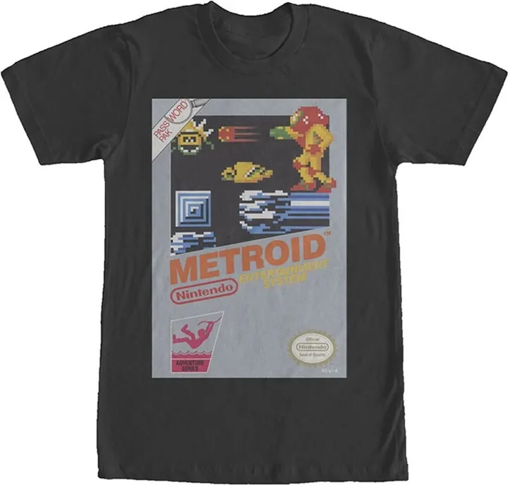 Men's Nintendo NES Classic Metroid T-Shirt - Black - X Large