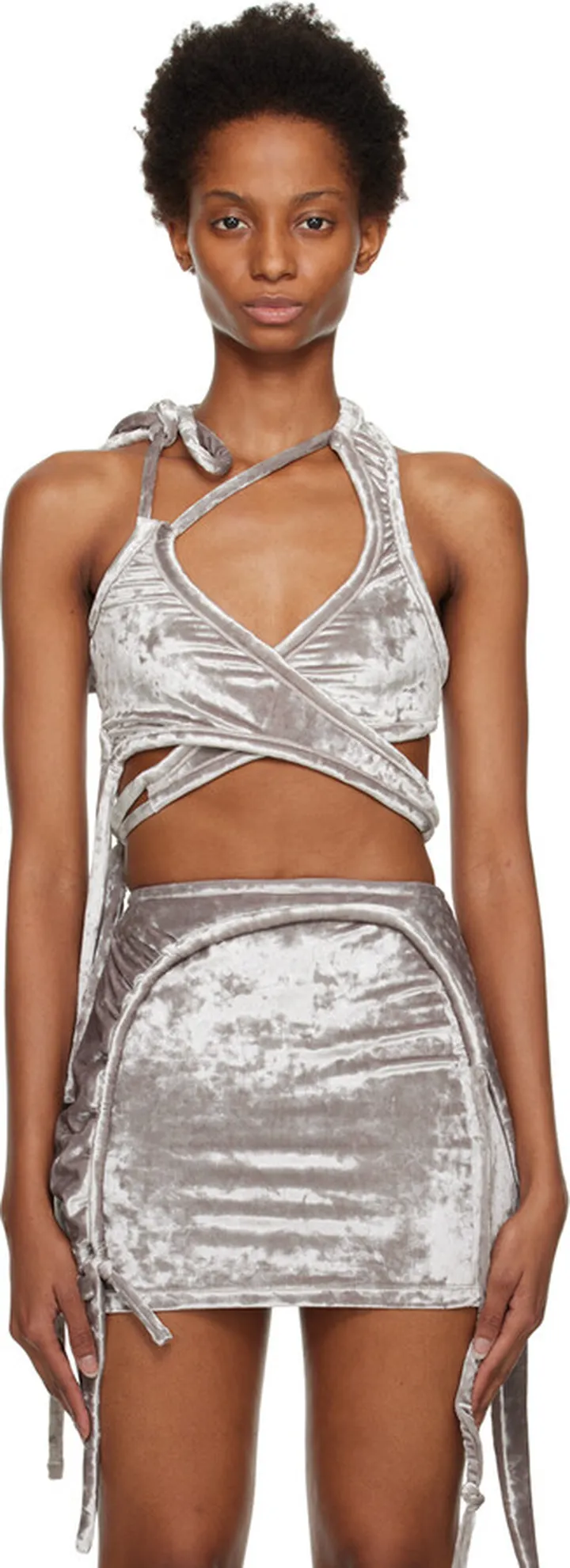 Ottolinger Silver Wrap Camisole