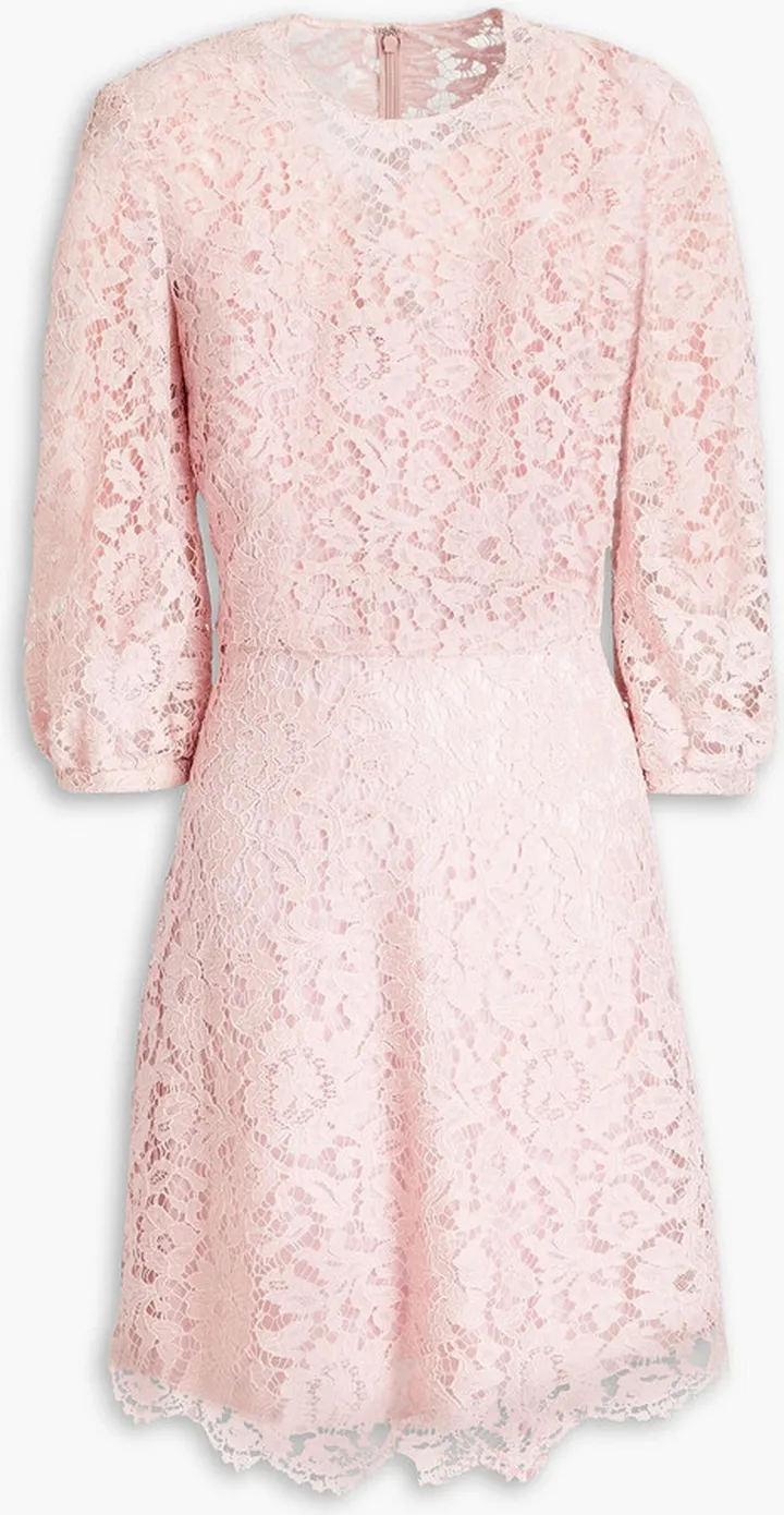 Corded lace mini dress