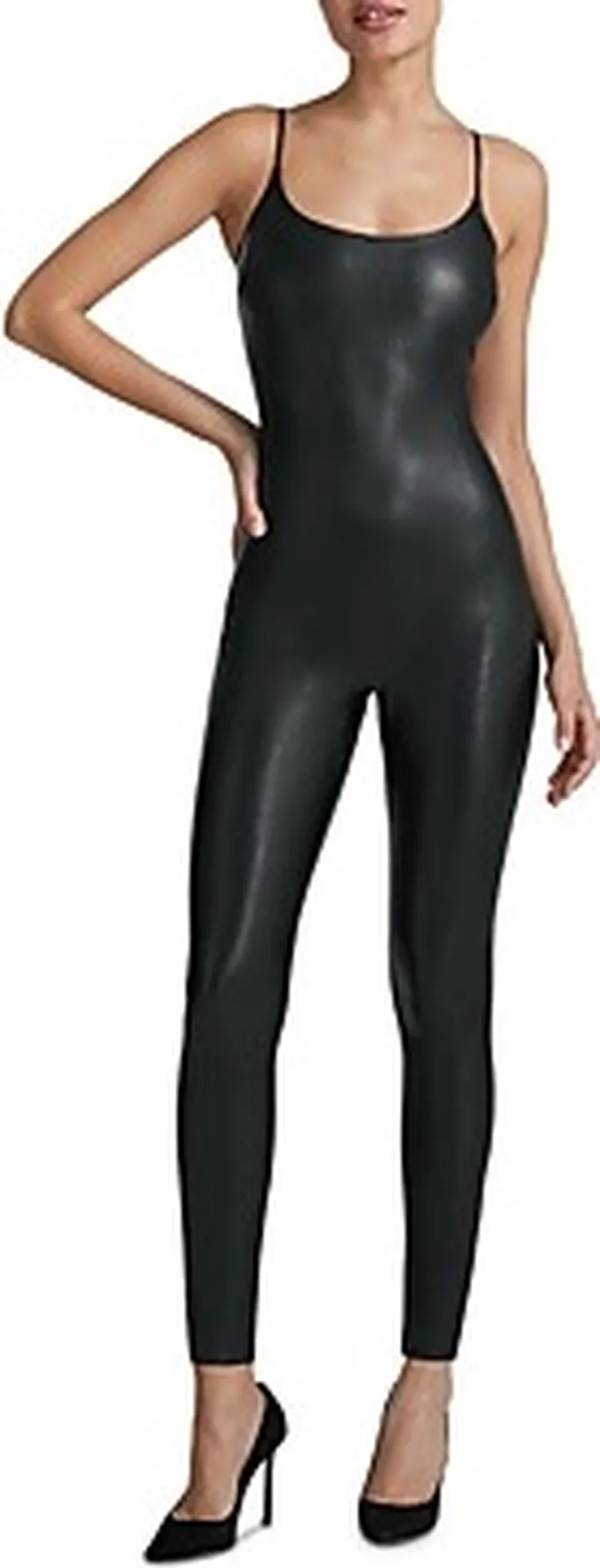 Commando Faux Leather Cami Catsuit