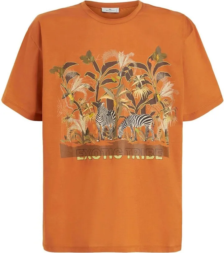 cotton graphic print T-shirt