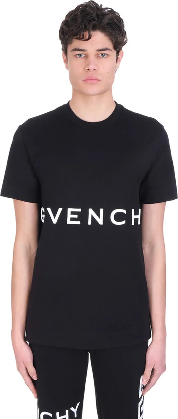 T-shirt In Black Cotton