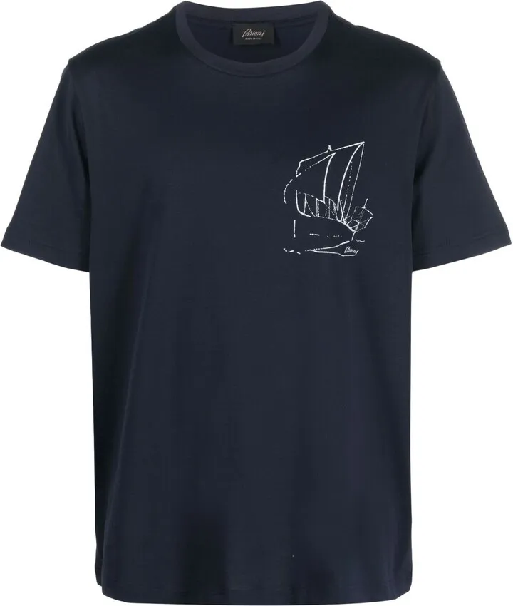 graphic-print cotton T-shirt