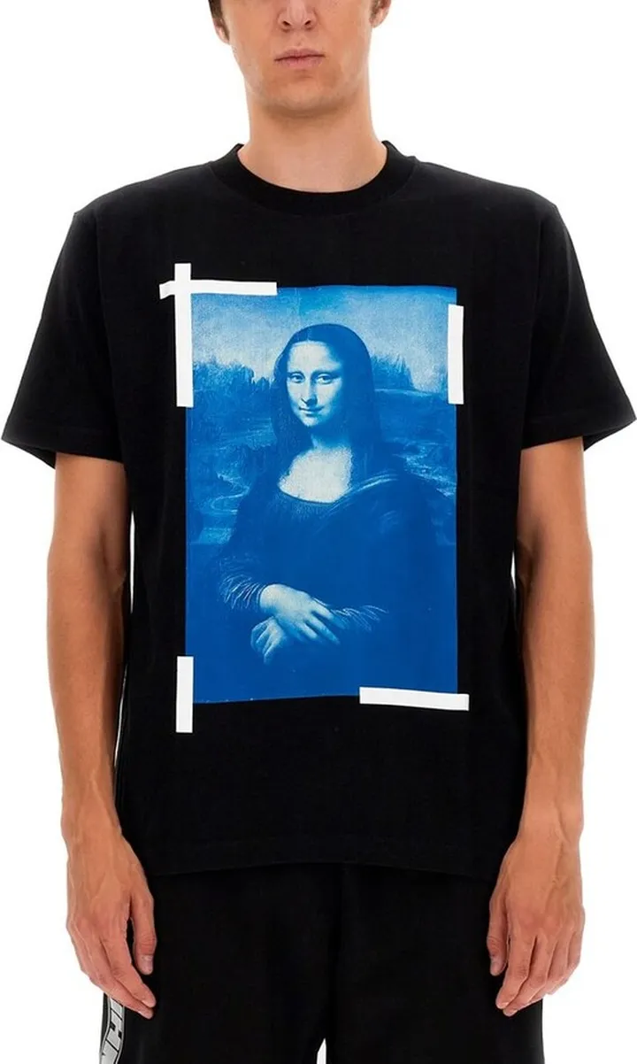 Off-White Monalisa Printed Slim-Fit Crewneck T-Shirt