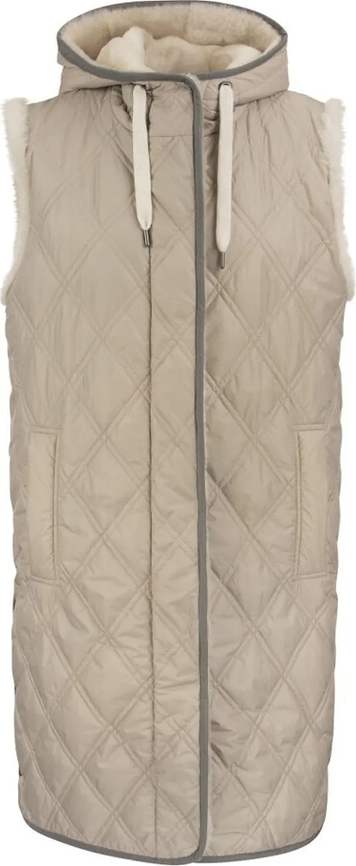 Brunello Cucinelli Reversible Hooded Sleeveless Jacket