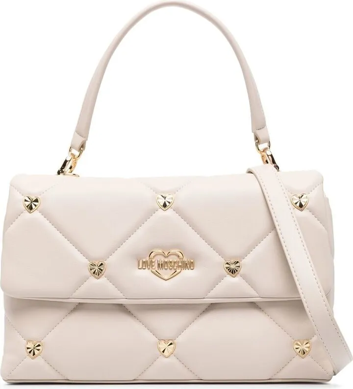 Logo-Plaque Quilted Shoulder Bag