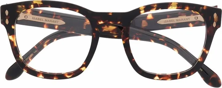 Tortoiseshell Square-Frame Glasses