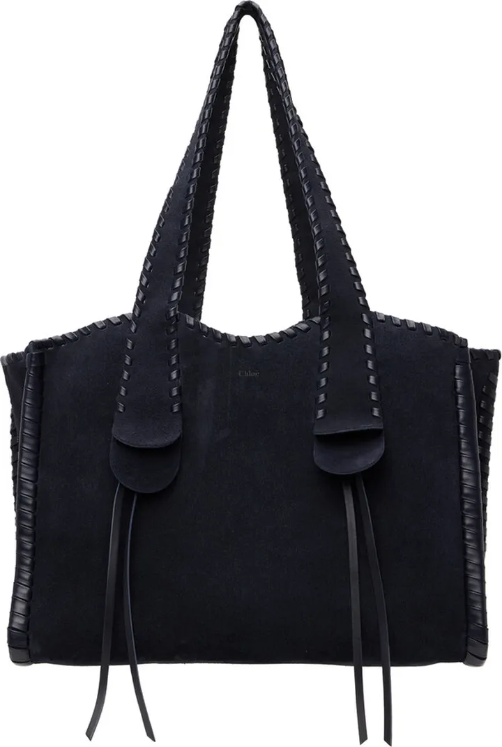 Chloé Navy Medium Mony Tote