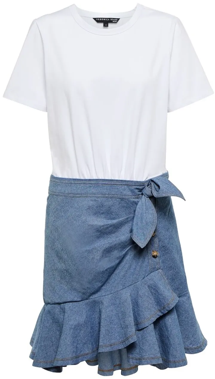 Bari ruffle-trimmed minidress