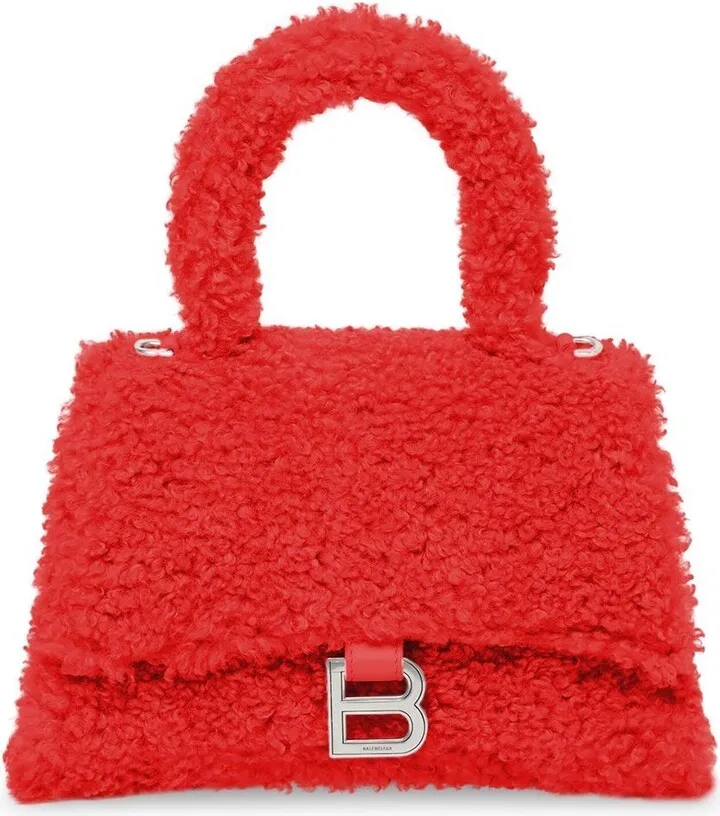 Furry Hourglass Small tote bag