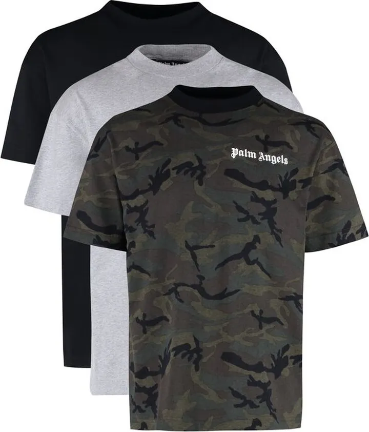Palm Angels 3-Pack Camo Track T-Shirt