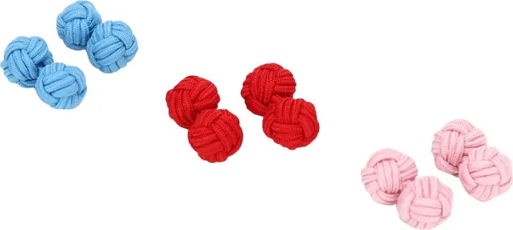 Cufflinks And Tie Clips Red