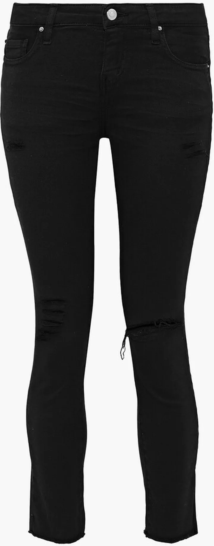 Jarod cropped distressed low-rise skinny jeans