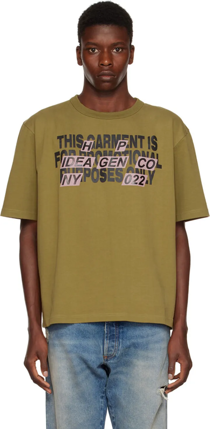 Heron Preston Green Promo Only T-Shirt