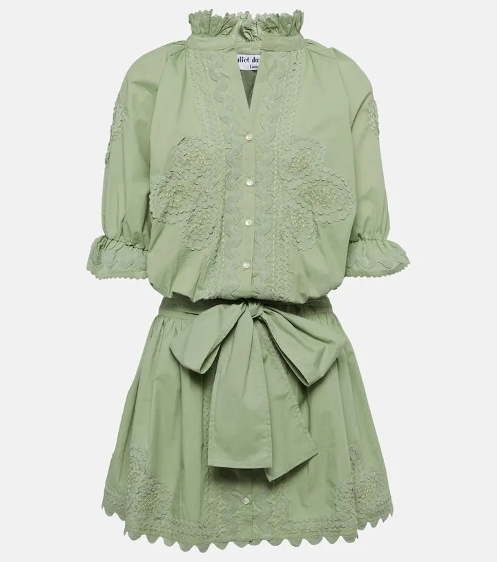 Cotton poplin shirt dress