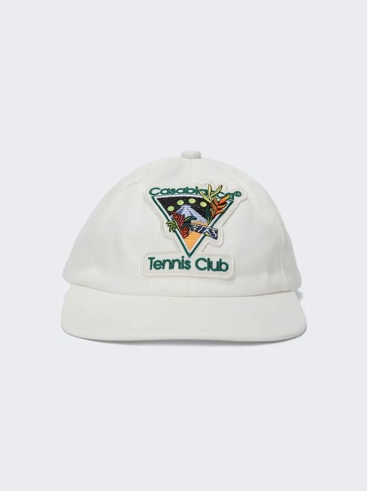 Tennis Club Icon Embroidered Cap White