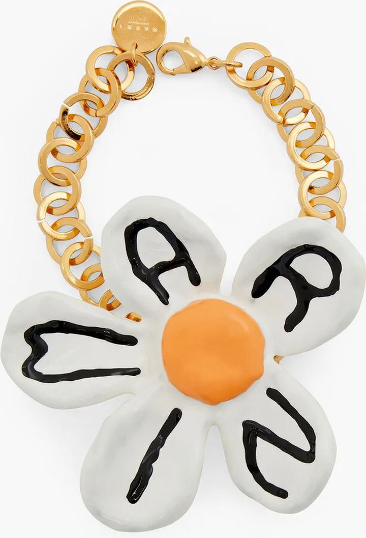 Gold-tone enamel bracelet