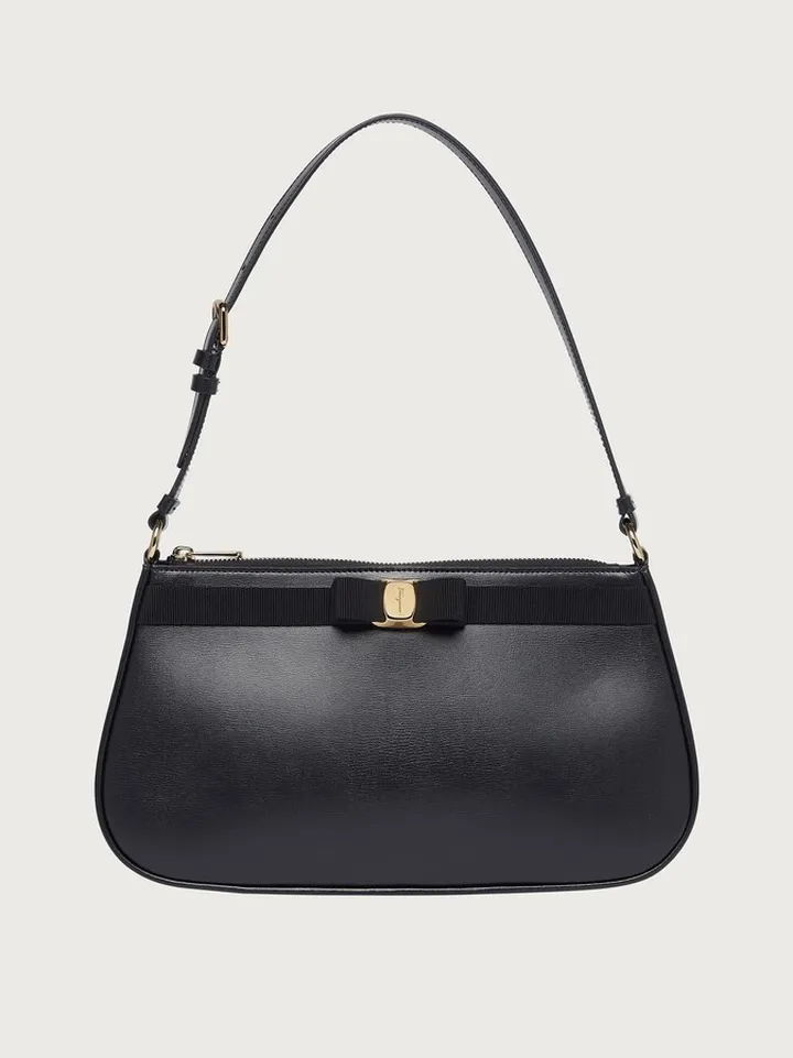 Ferragamo Women Vara bow shoulder bag Black