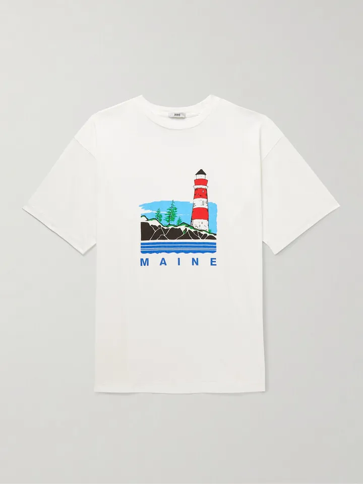 Printed Cotton-Jersey T-Shirt