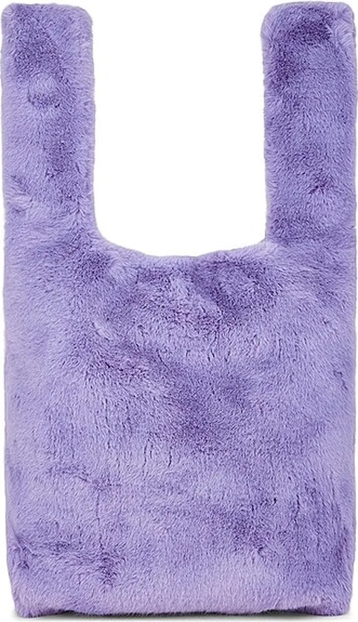 STAND STUDIO Market Faux Fur Bag in Purple