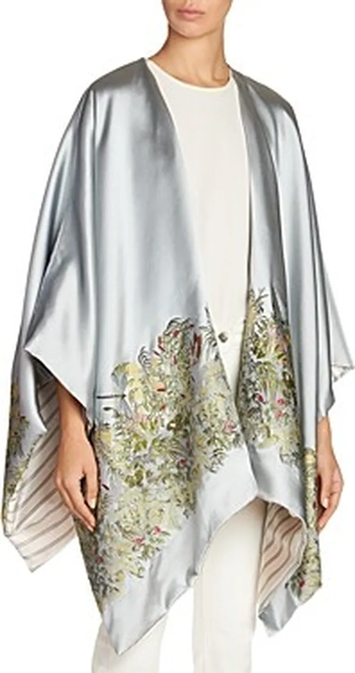 Etro Floral Embroidered Cape