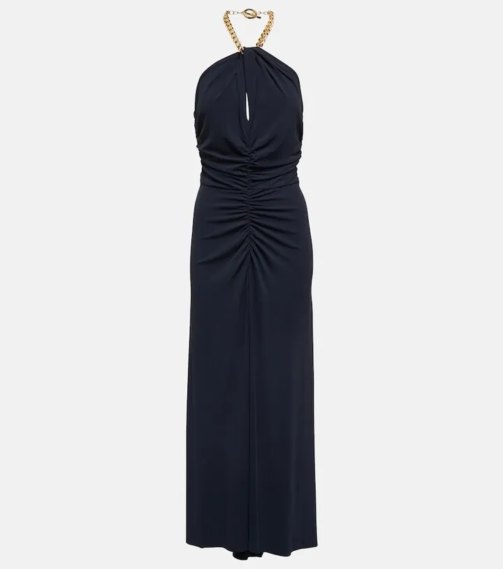 Reze embellished ruched dress