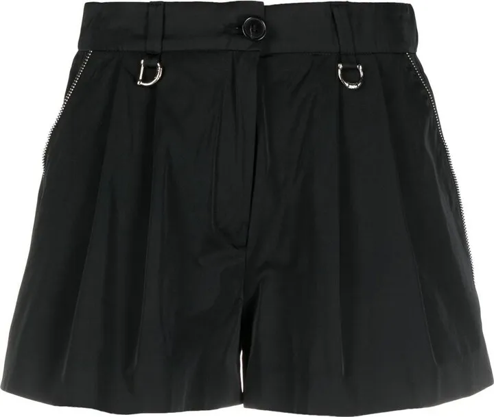 Pleat-Detail Shorts