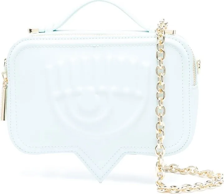 Eyelink chain-link crossbody bag
