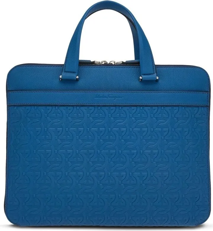 FERRAGAMO- Leather Briefcase
