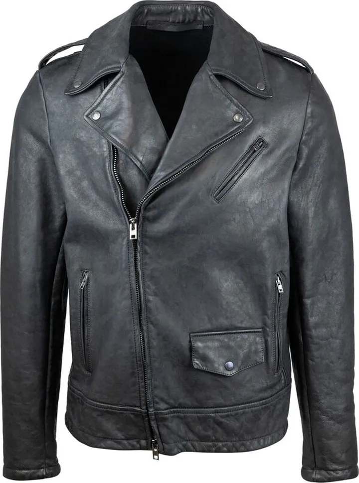 Salvatore Santoro Zipped Leather Biker Jacket