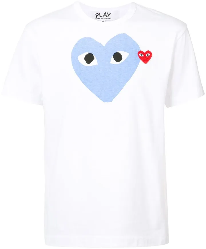 heart print T-shirt