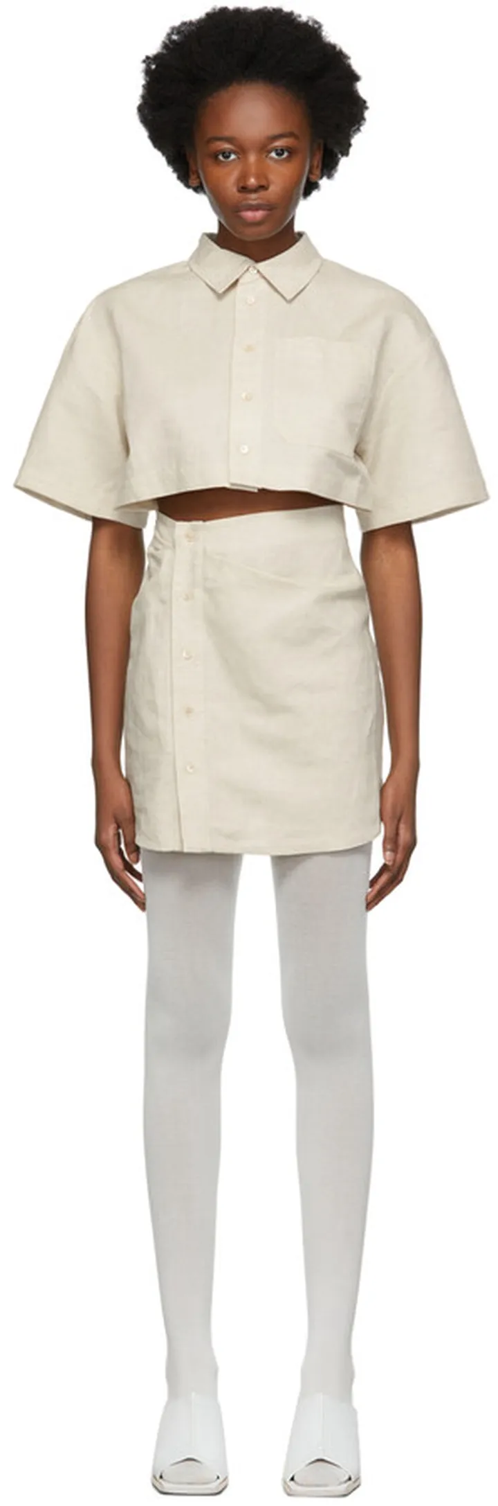 Jacquemus Beige 'La Robe Arles' Dress