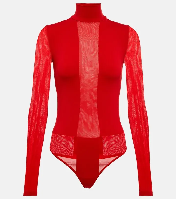 Dione mesh-paneled bodysuit