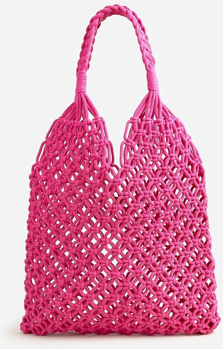 Cadiz hand-knotted rope tote