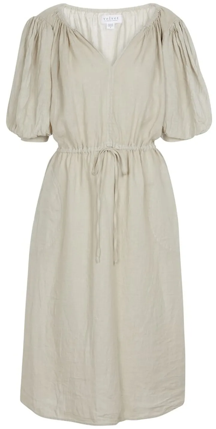 Susannah linen midi dress
