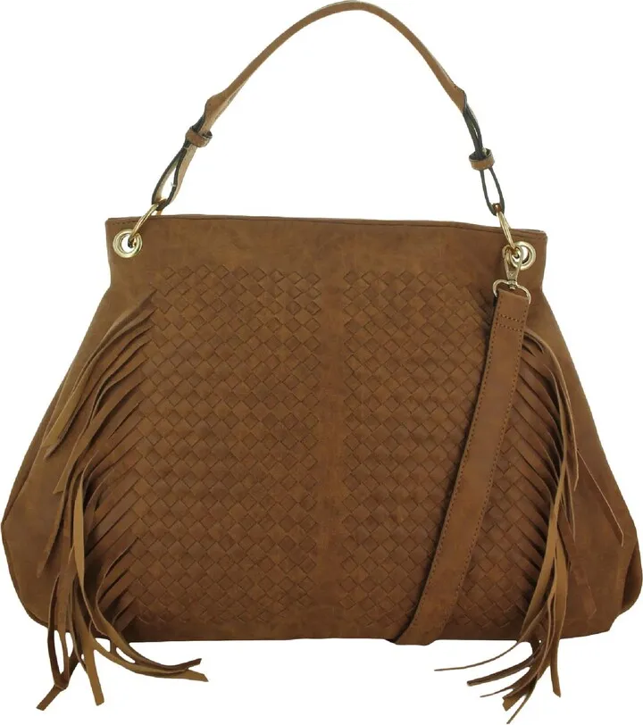 Kianna Womens Vegan Leather Convertible Tote Handbag