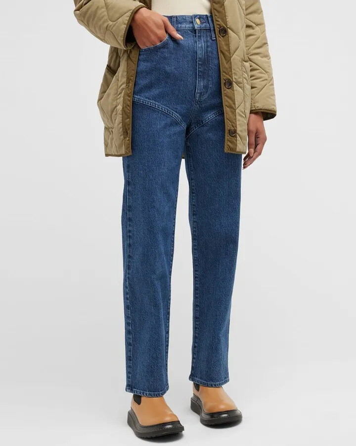 Stirrup High-Rise Straight Jeans