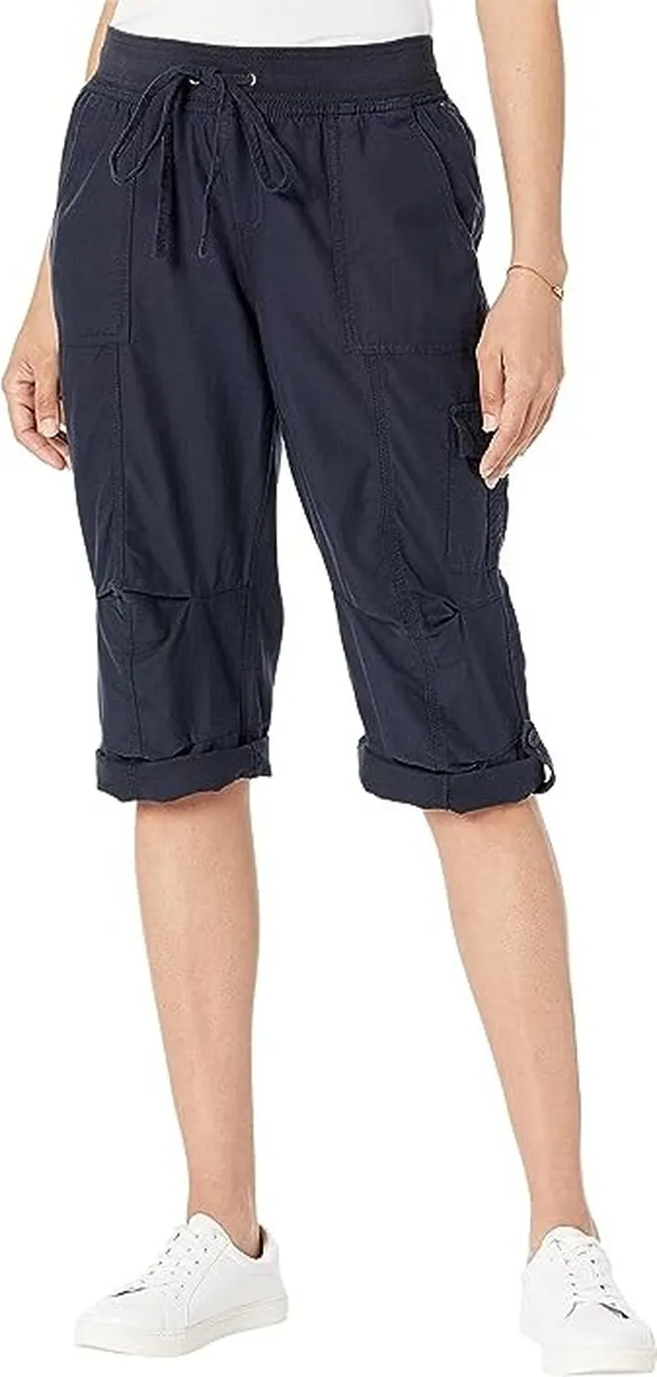 Tommy Hilfiger Crop Cargo Pants (Sky Captain) Women's Casual Pants