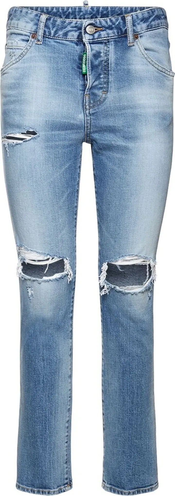 Cool Girl distressed cotton denim jeans