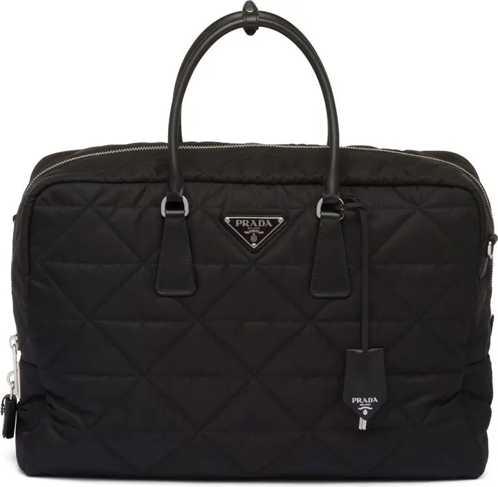 Quilted Re-Nylon travel bag