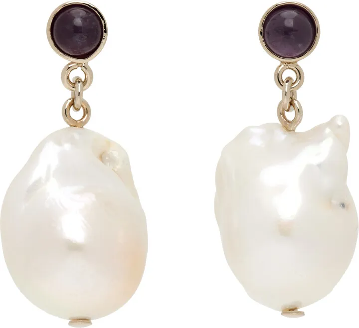 Chloé Gold Pearl Darcey Earrings